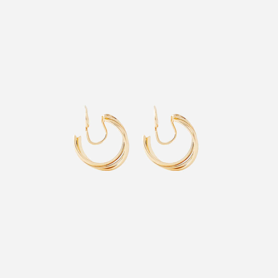 Goldhoop clip-on earrings by SOMIY – pain-free non-pierced jewelry for everyday wear