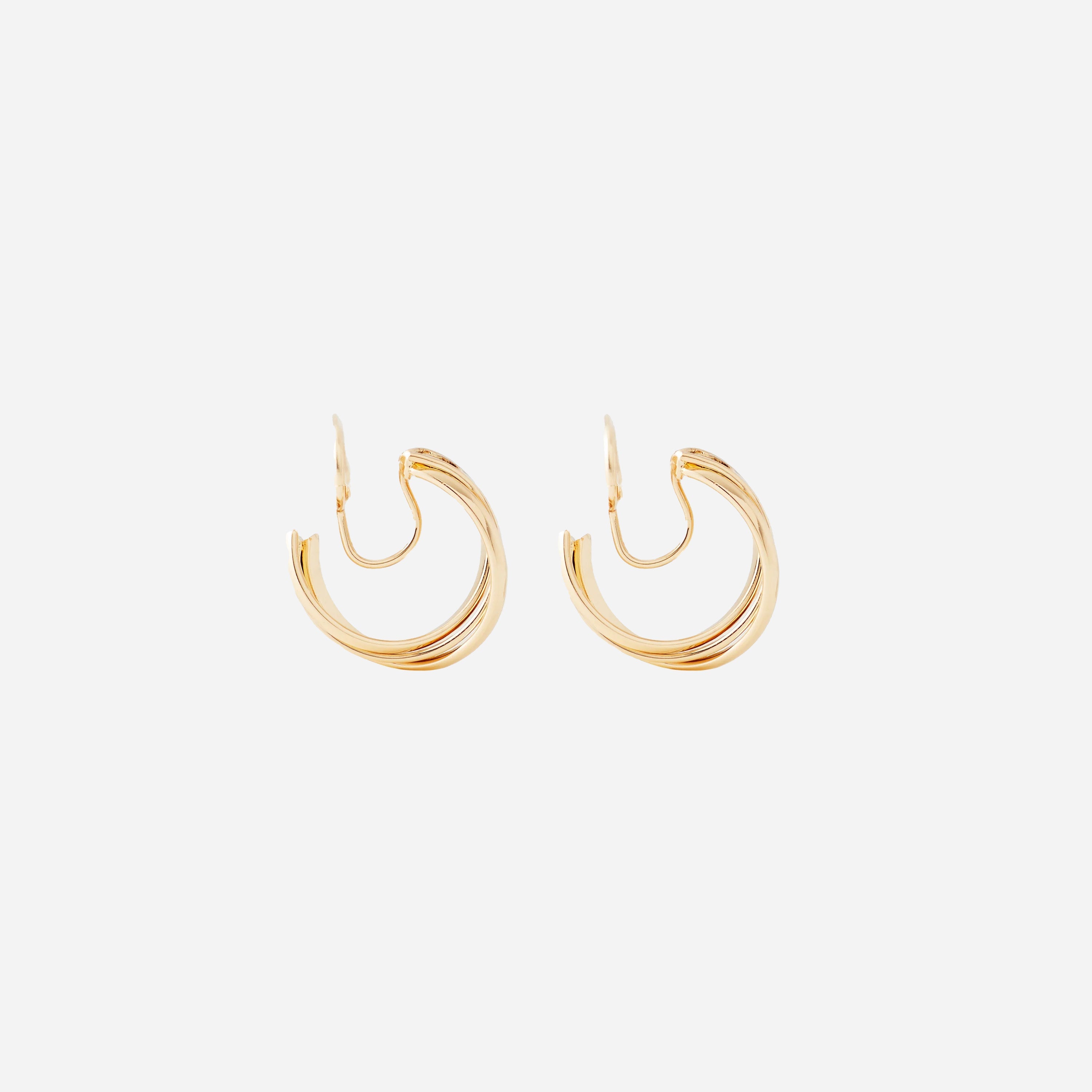 Goldhoop clip-on earrings by SOMIY – pain-free non-pierced jewelry for everyday wear
