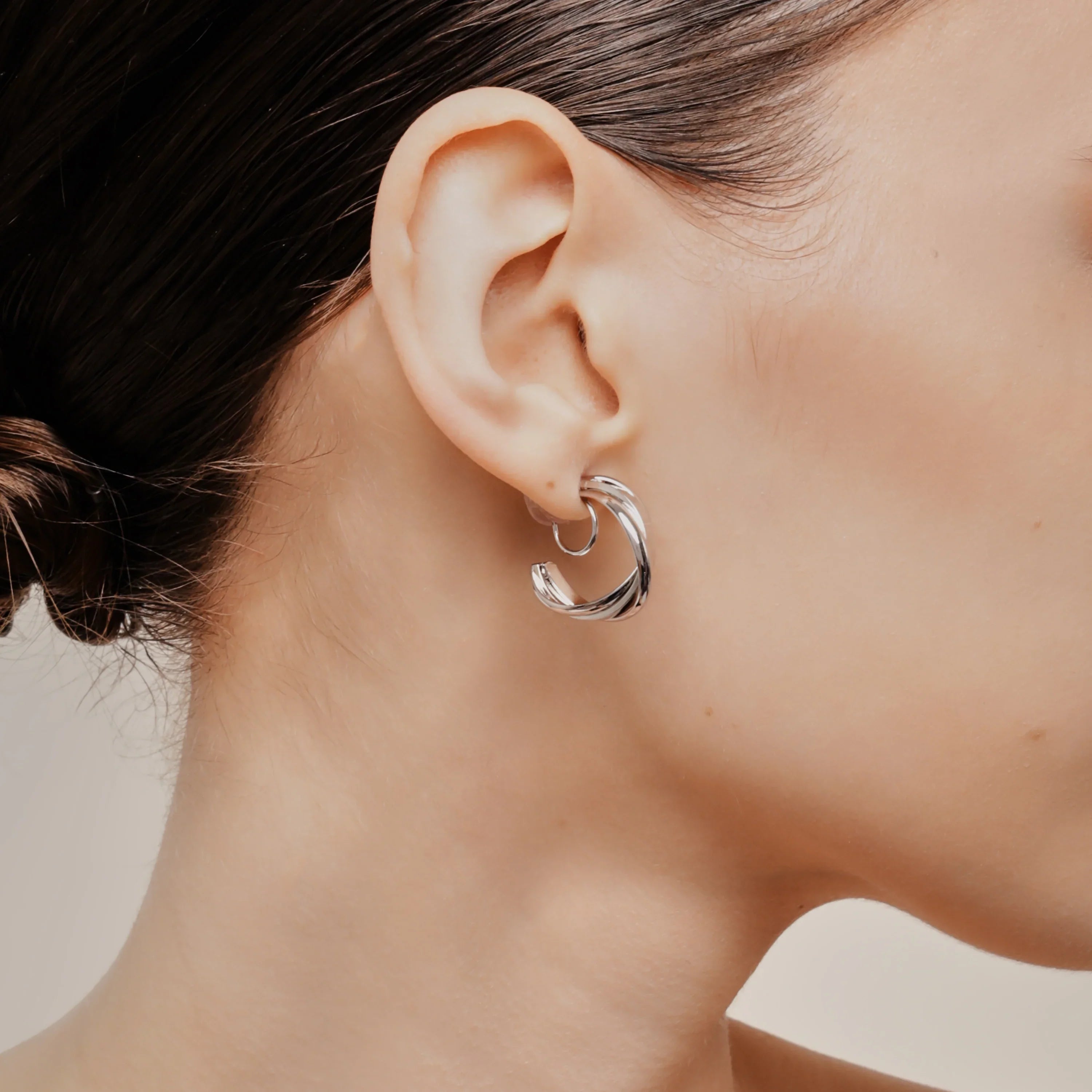 hoop clip-on earrings by SOMIY – pain-free non-pierced jewelry for everyday wear