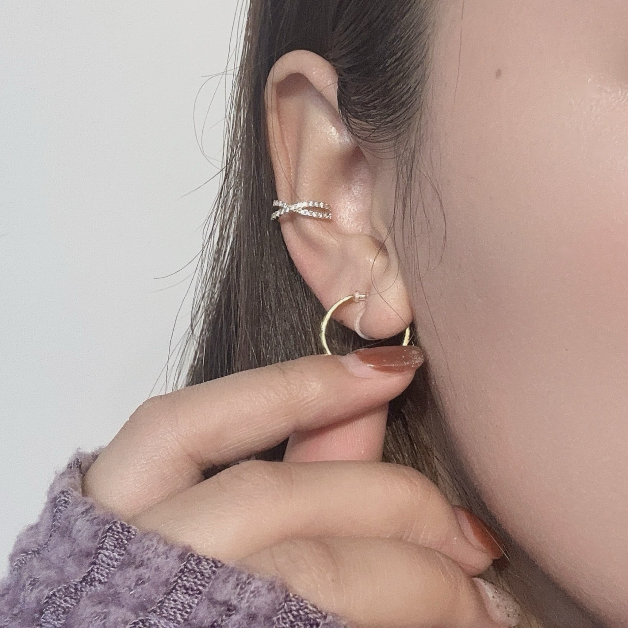 hoop clip-on earrings by SOMIY – pain-free non-pierced jewelry for everyday wear