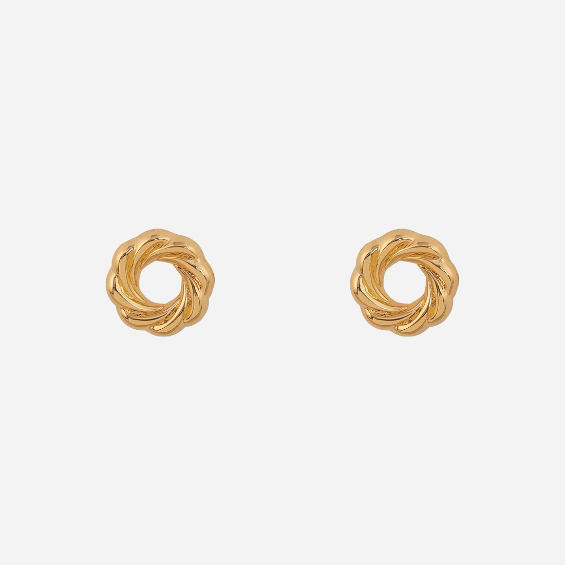Gold Resinhoop clip-on earrings by SOMIY – pain-free non-pierced jewelry for everyday wear
