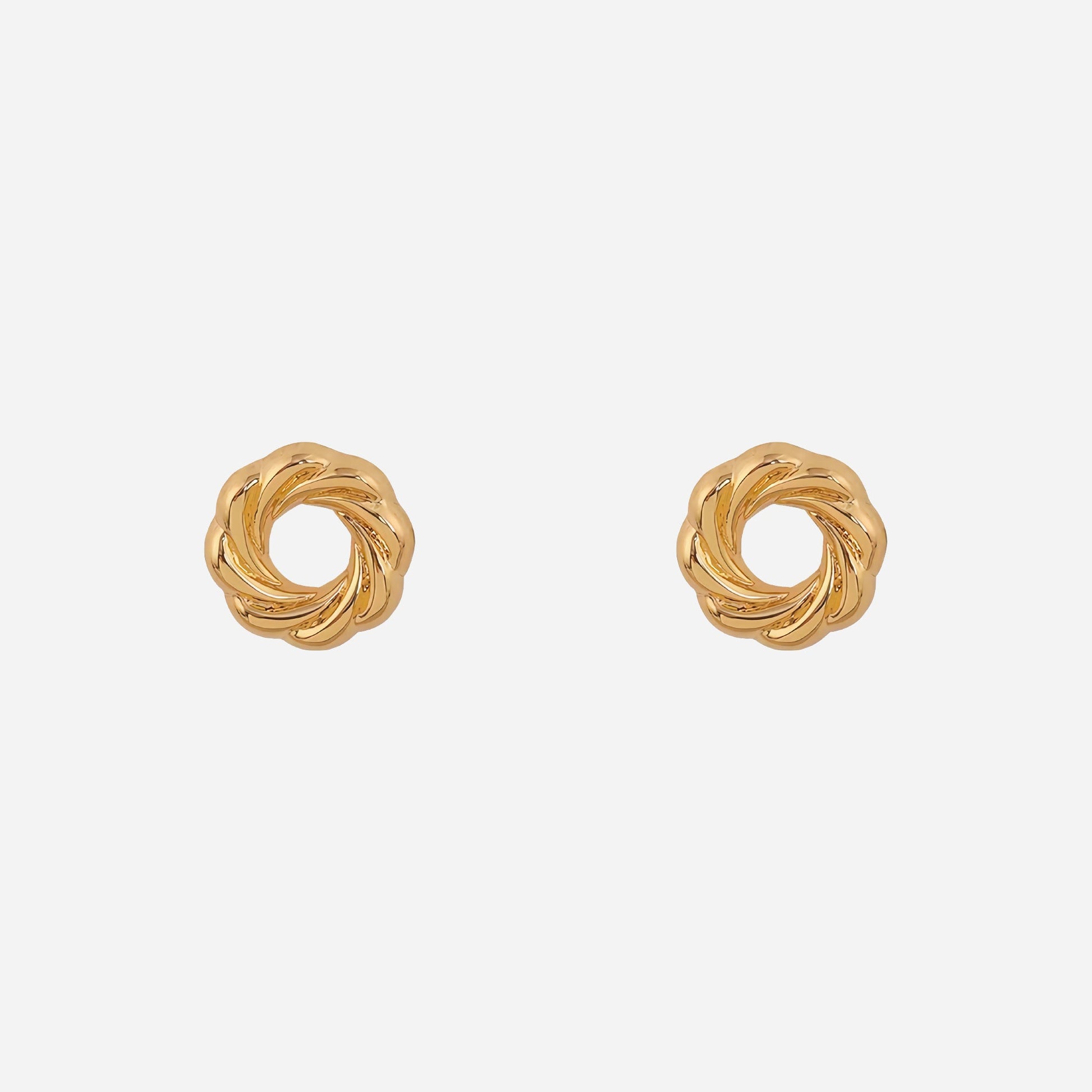 Gold Resinhoop clip-on earrings by SOMIY – pain-free non-pierced jewelry for everyday wear