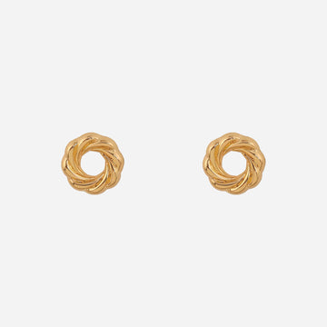 Gold Resinhoop clip-on earrings by SOMIY – pain-free non-pierced jewelry for everyday wear