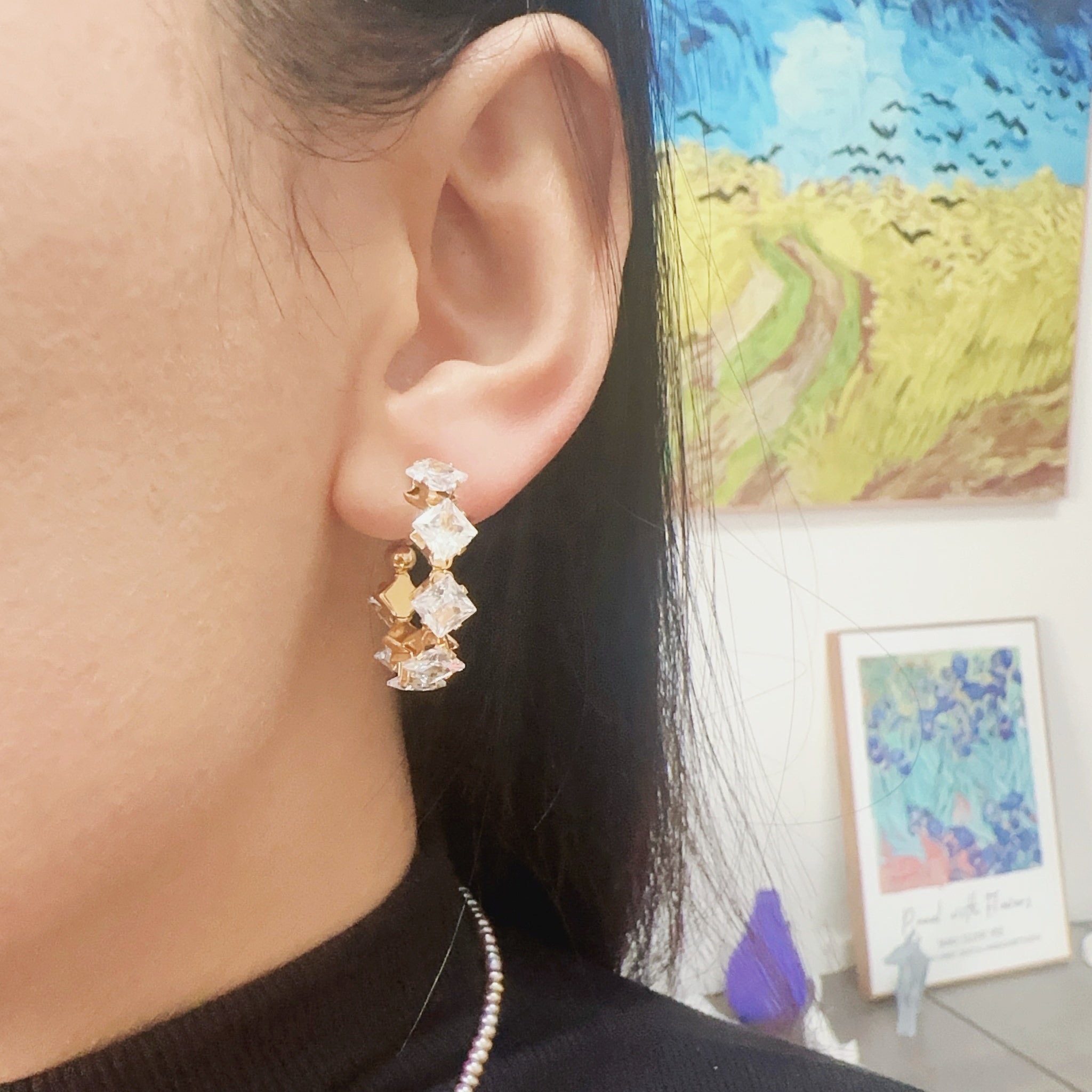 hoop clip-on earrings by SOMIY – pain-free non-pierced jewelry for everyday wear