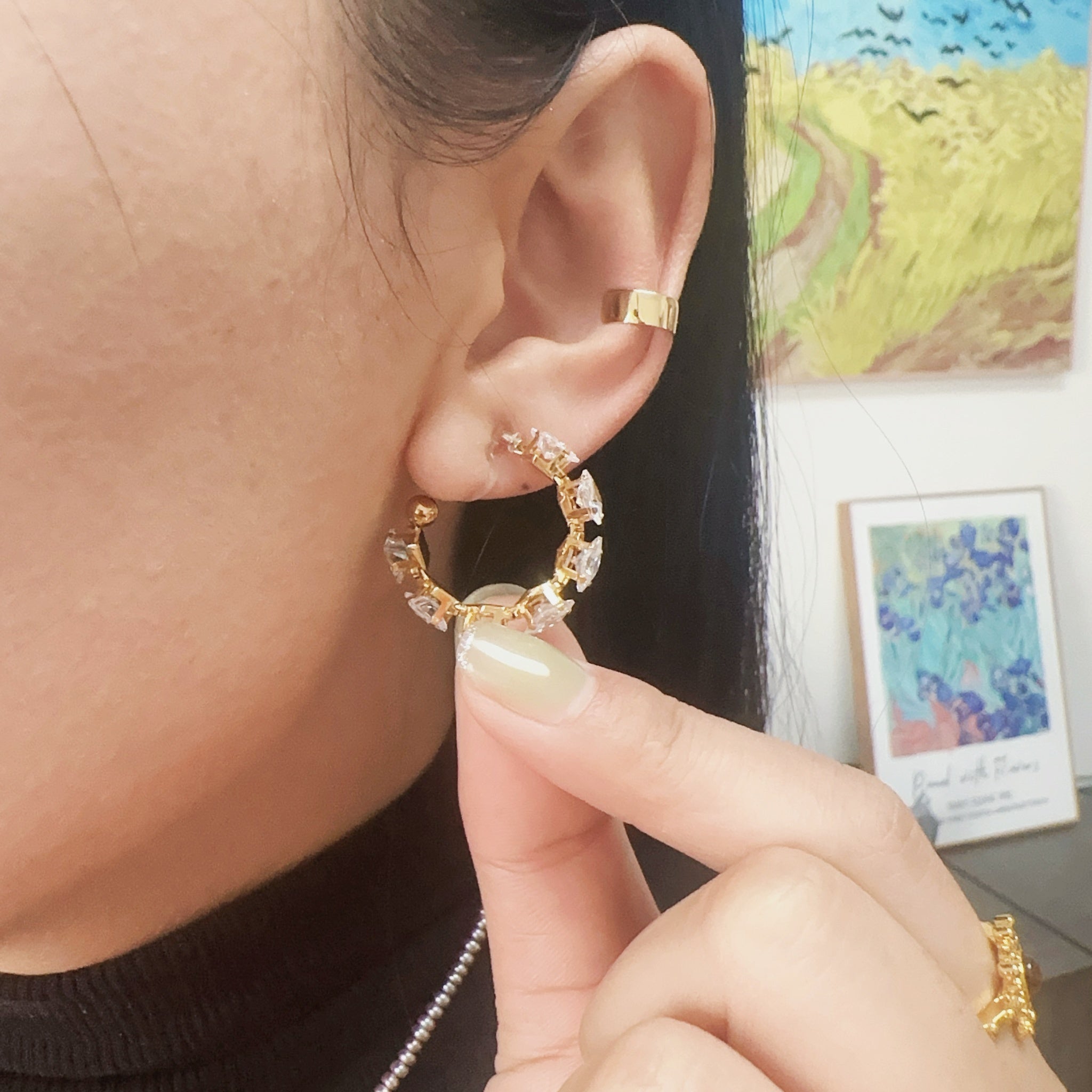 hoop clip-on earrings by SOMIY – pain-free non-pierced jewelry for everyday wear