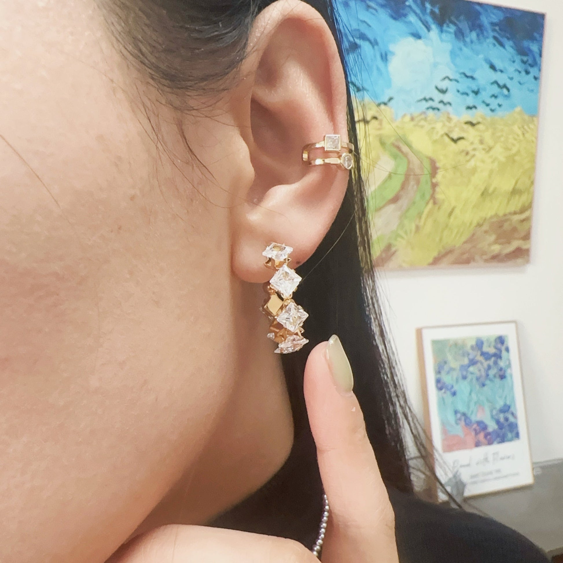 hoop clip-on earrings by SOMIY – pain-free non-pierced jewelry for everyday wear