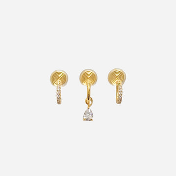 Goldhoop clip-on earrings by SOMIY – pain-free non-pierced jewelry for everyday wear