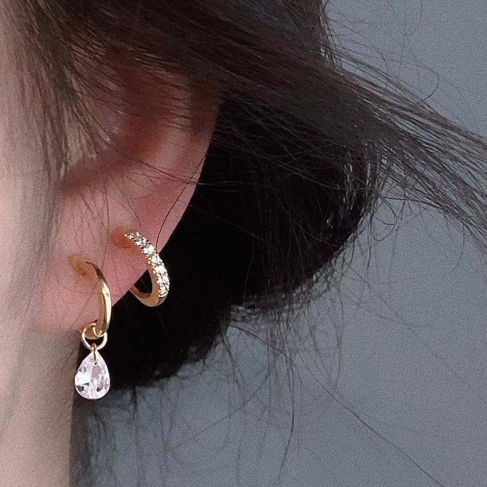 Goldhoop clip-on earrings by SOMIY – pain-free non-pierced jewelry for everyday wear