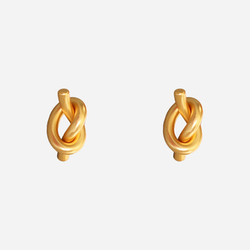 Gold Resinstud clip-on earrings by SOMIY – pain-free non-pierced jewelry for everyday wear