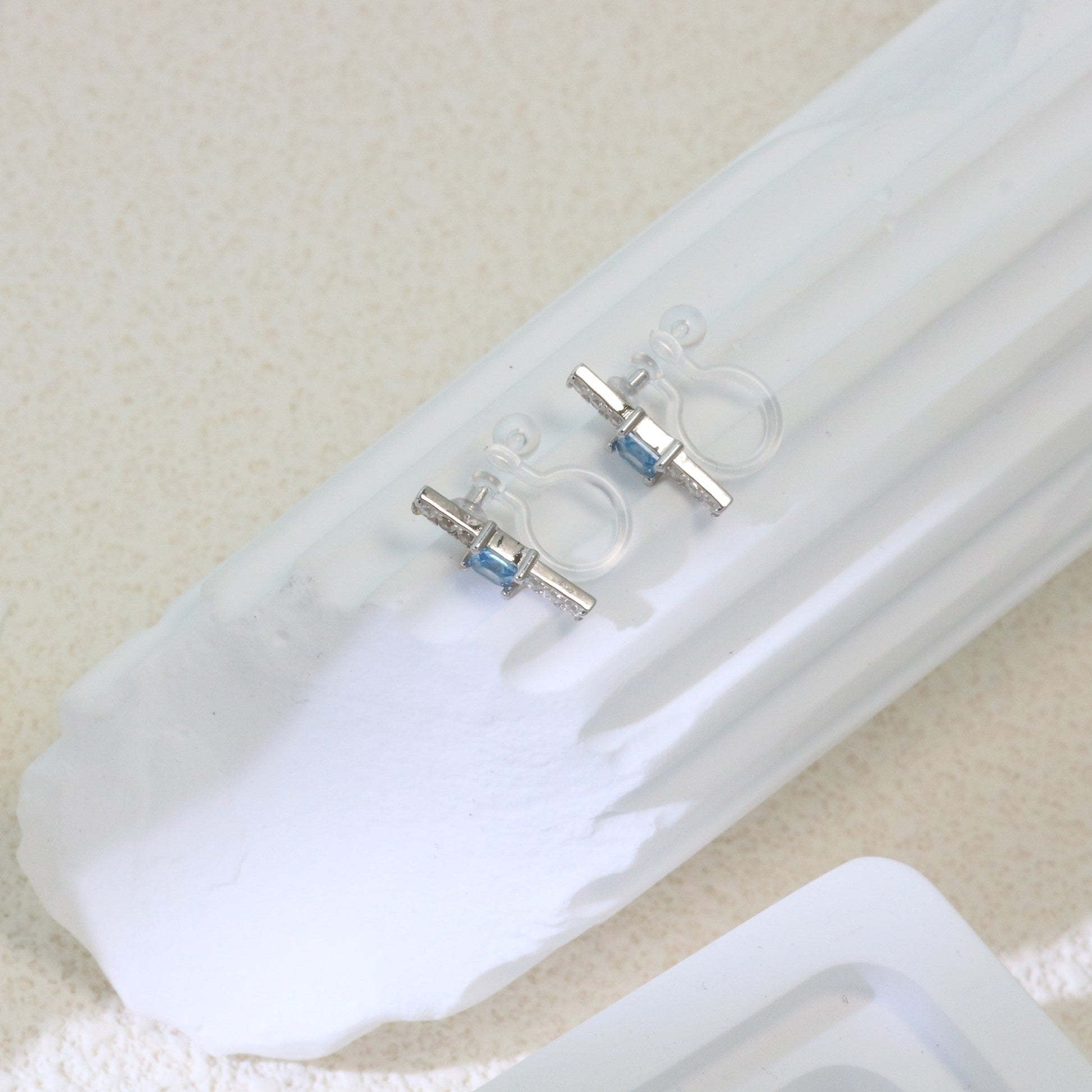 stud clip-on earrings by SOMIY – pain-free non-pierced jewelry for everyday wear