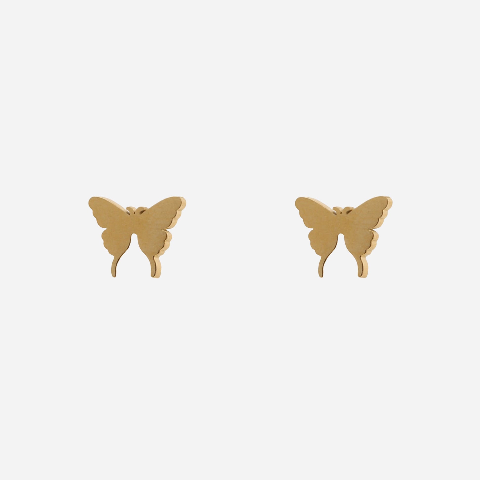 Gold Resinstud clip-on earrings by SOMIY – pain-free non-pierced jewelry for everyday wear