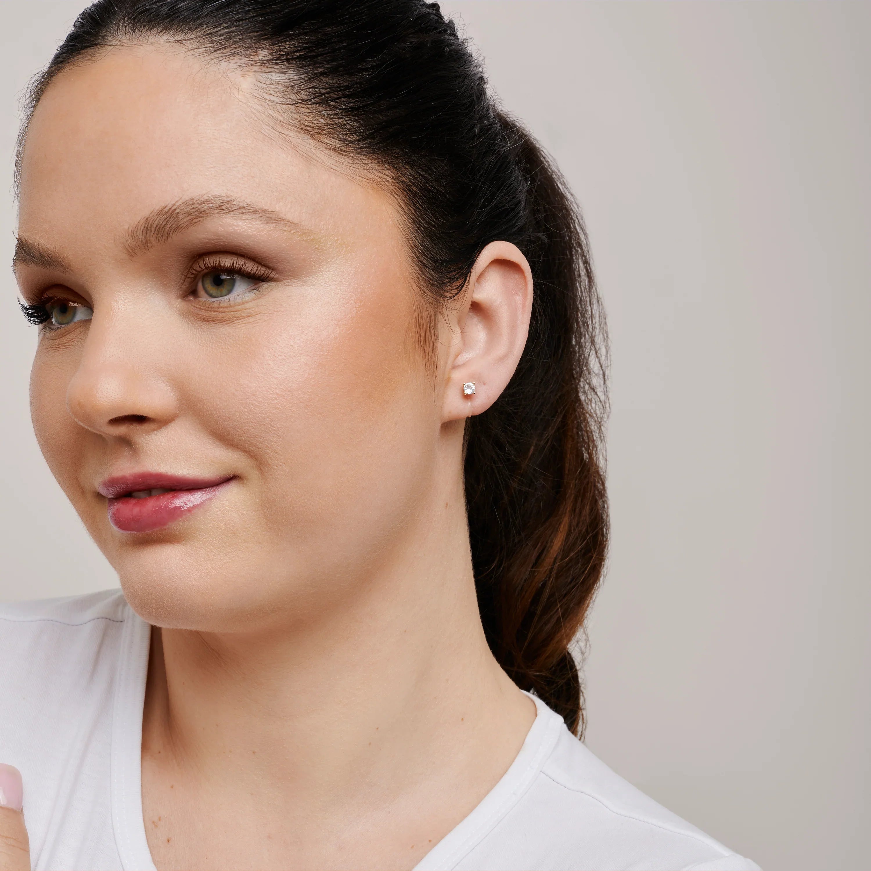 Crystalstud clip-on earrings by SOMIY – pain-free non-pierced jewelry for everyday wear