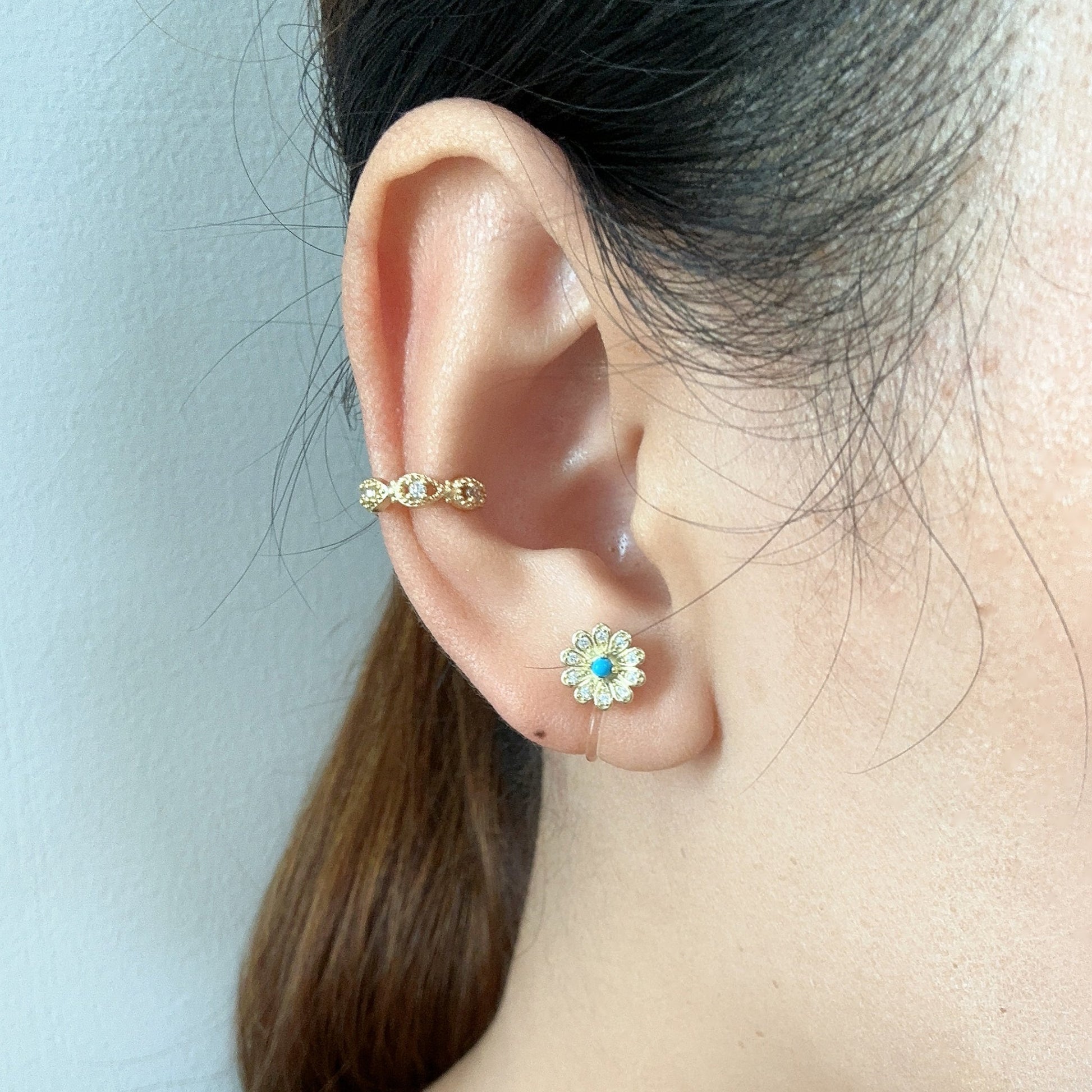 stud clip-on earrings by SOMIY – pain-free non-pierced jewelry for everyday wear