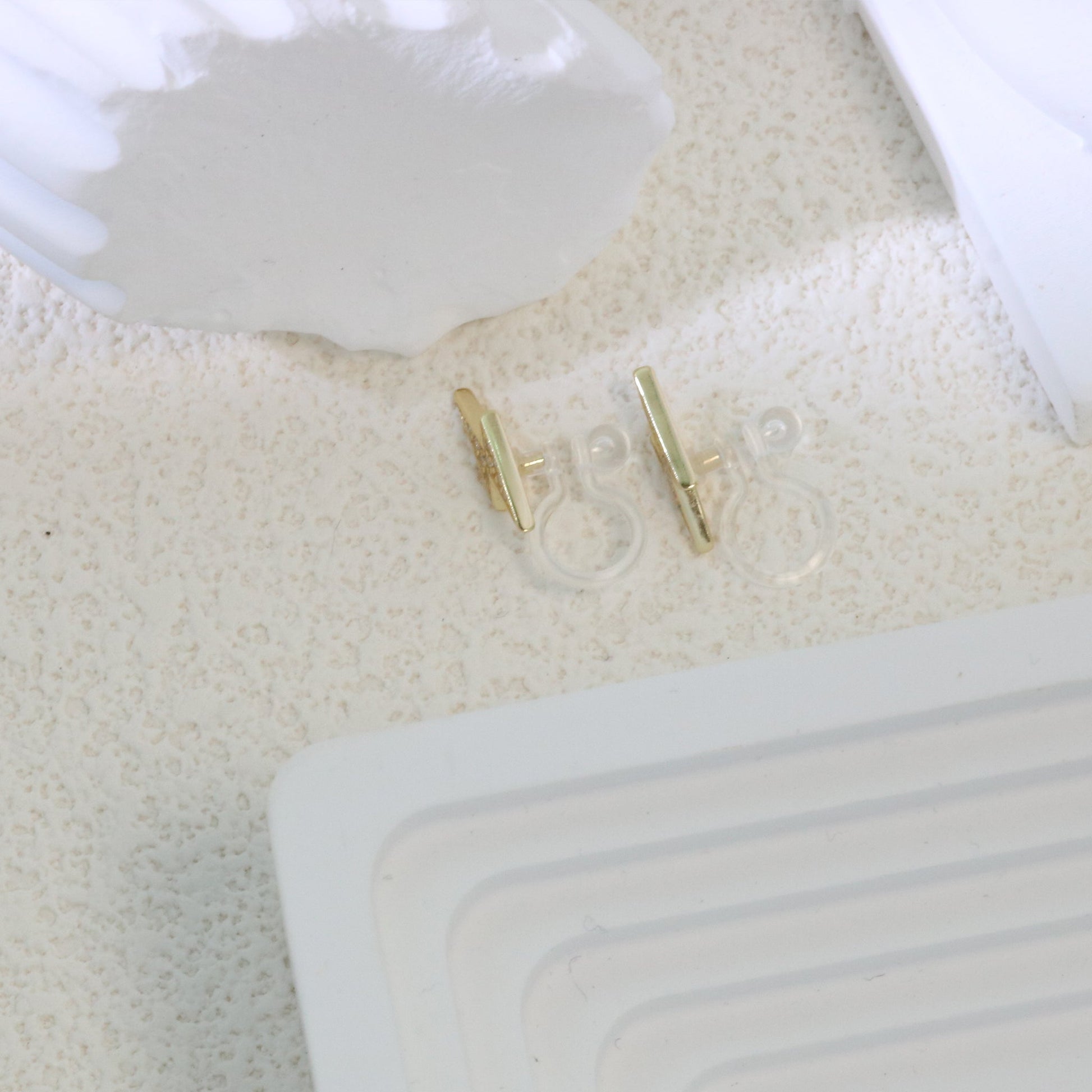 stud clip-on earrings by SOMIY – pain-free non-pierced jewelry for everyday wear