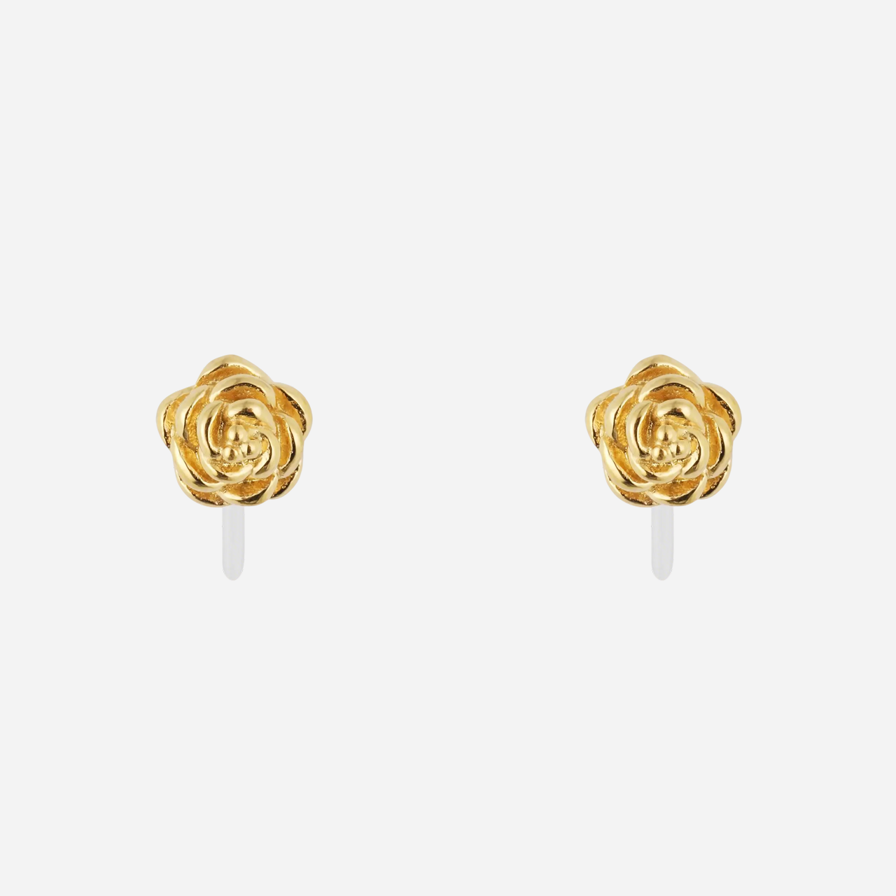Gold Silver Resinstud clip-on earrings by SOMIY – pain-free non-pierced jewelry for everyday wear