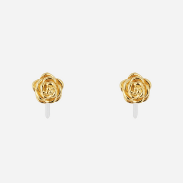 Gold Silver Resinstud clip-on earrings by SOMIY – pain-free non-pierced jewelry for everyday wear