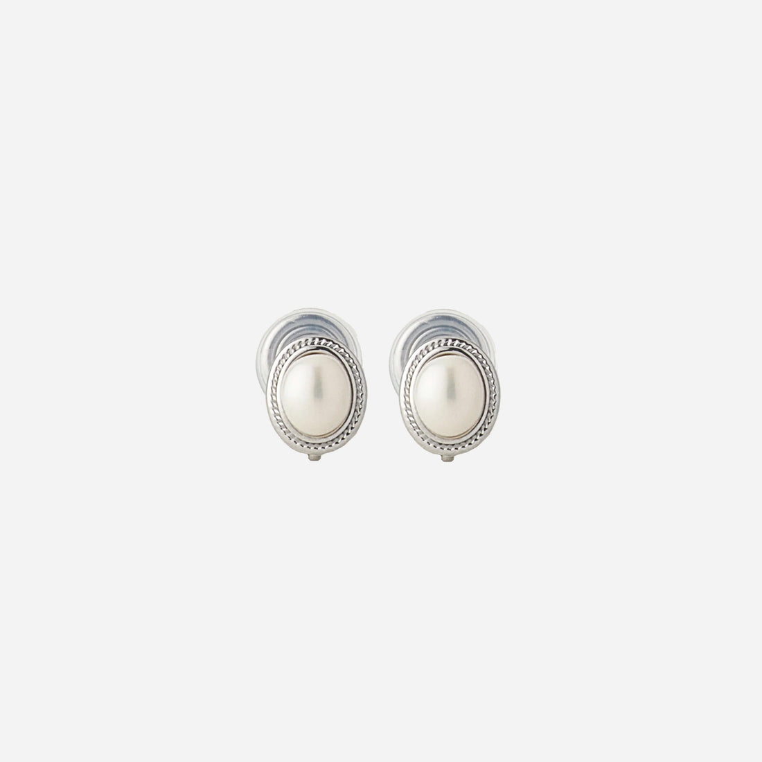 Round Button Pearl Clip-On Earrings for non-pierced ears – SOMIY