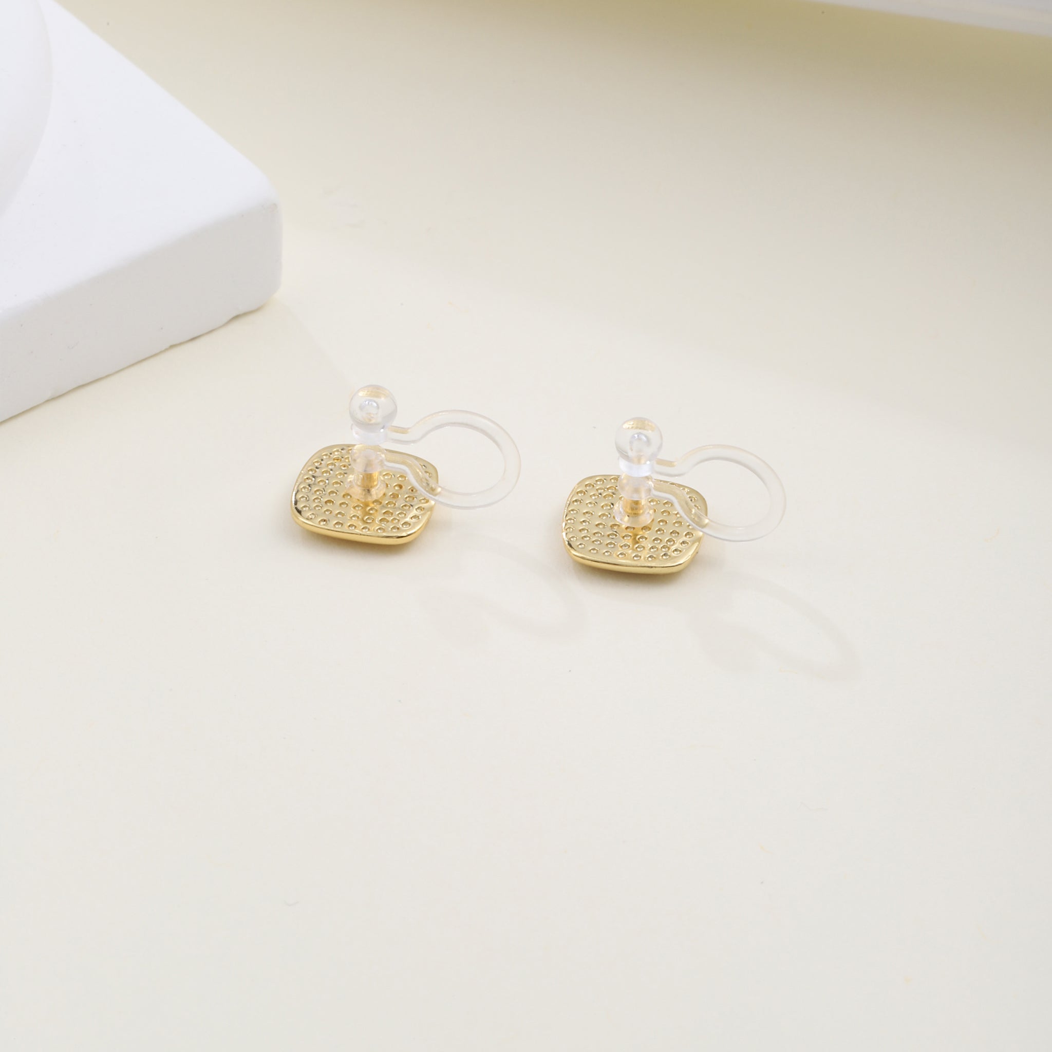stud clip-on earrings by SOMIY – pain-free non-pierced jewelry for everyday wear