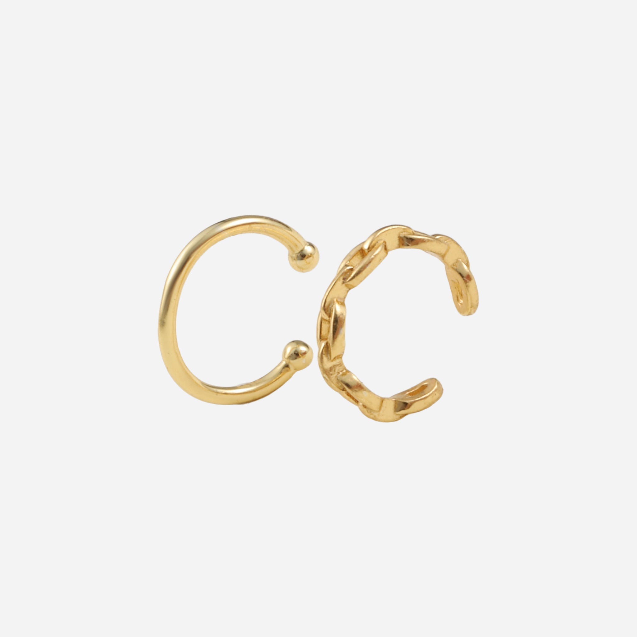 Gold Silverear cuff by SOMIY – modern non-pierced jewelry for all-day comfort