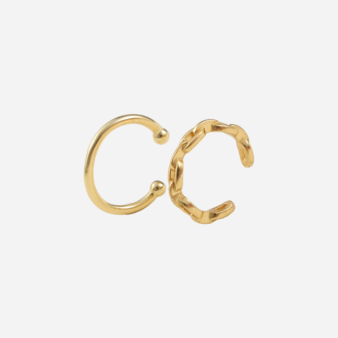 Gold Silverear cuff by SOMIY – modern non-pierced jewelry for all-day comfort