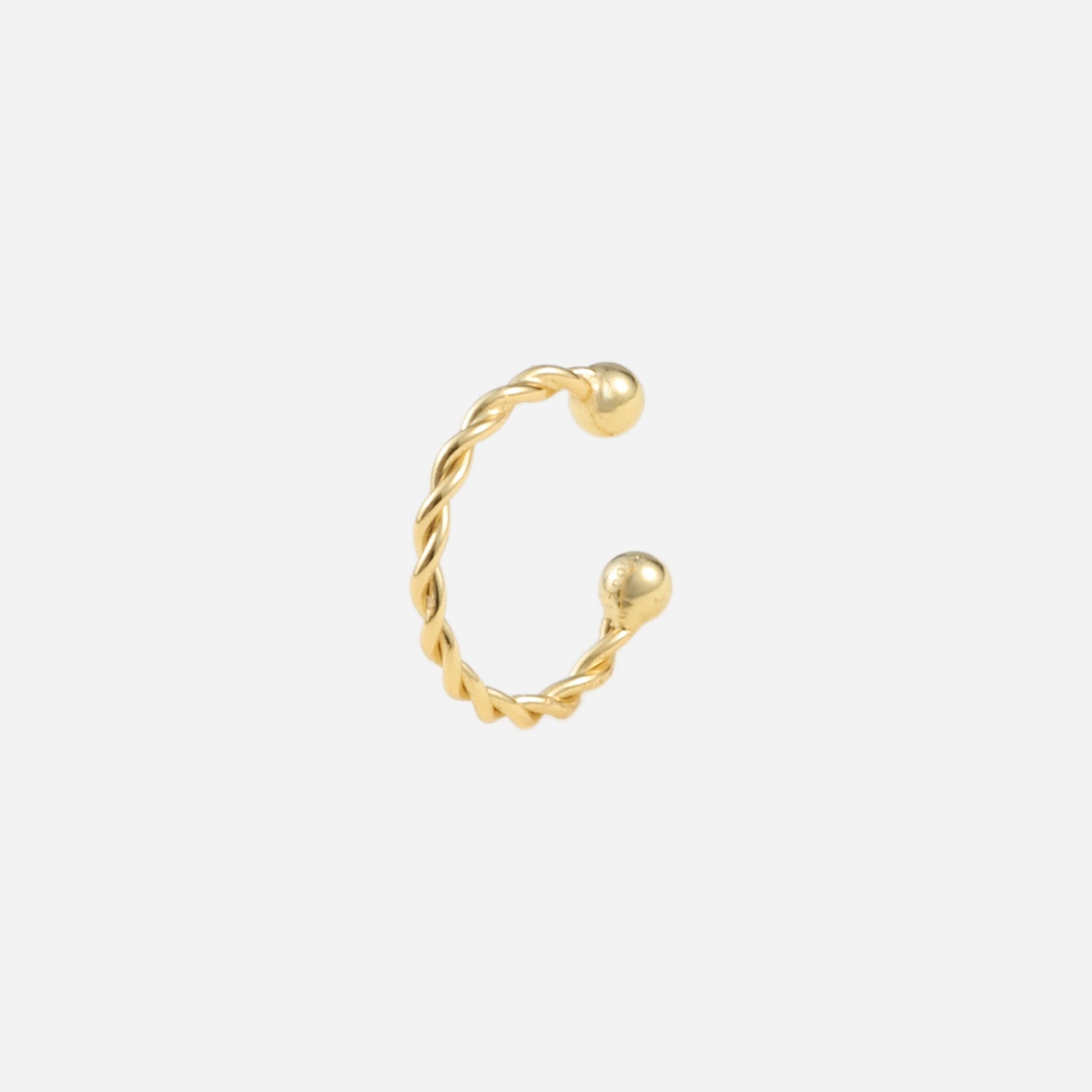 Gold Silverear cuff by SOMIY – modern non-pierced jewelry for all-day comfort