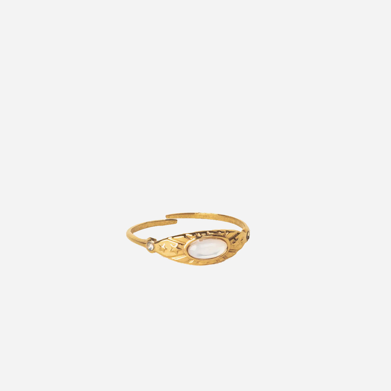 Pearladjustable ring by SOMIY – elegant minimalist jewelry for everyday wear