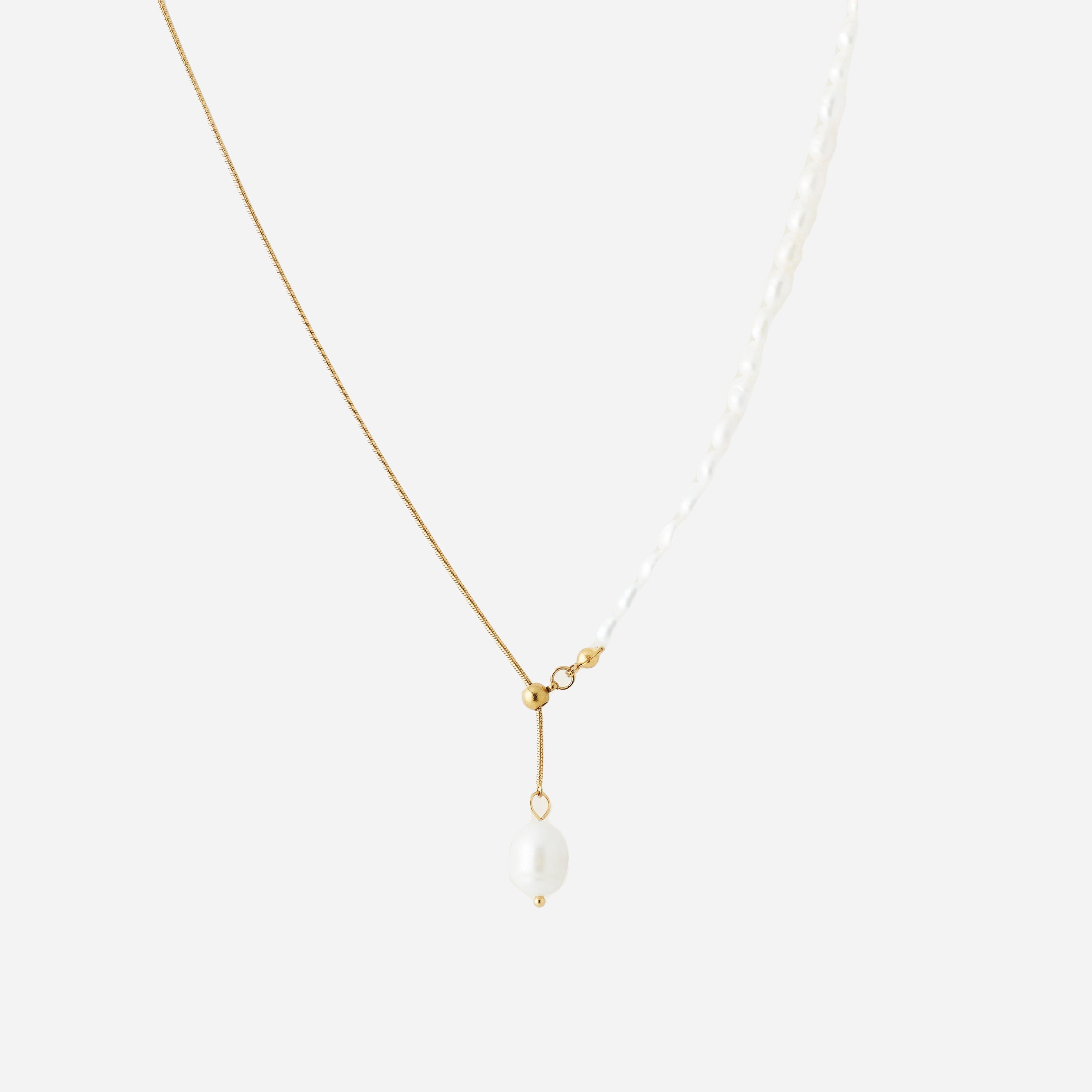 Gold Pearladjustable ring by SOMIY – elegant minimalist jewelry for everyday wear