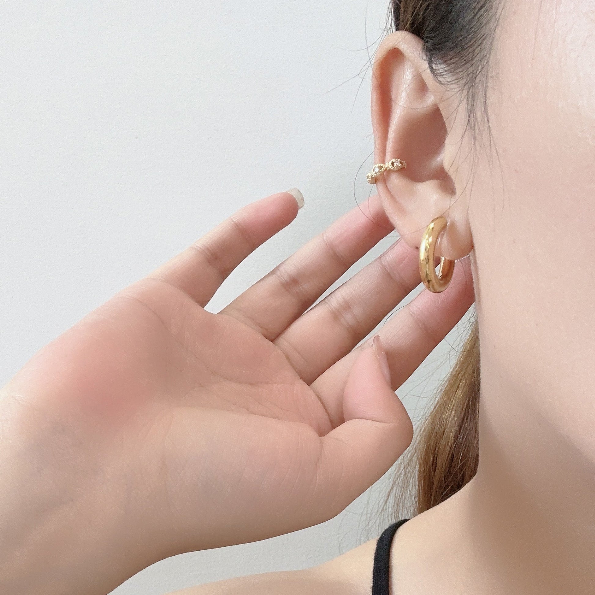 hoop clip-on earrings by SOMIY – pain-free non-pierced jewelry for everyday wear