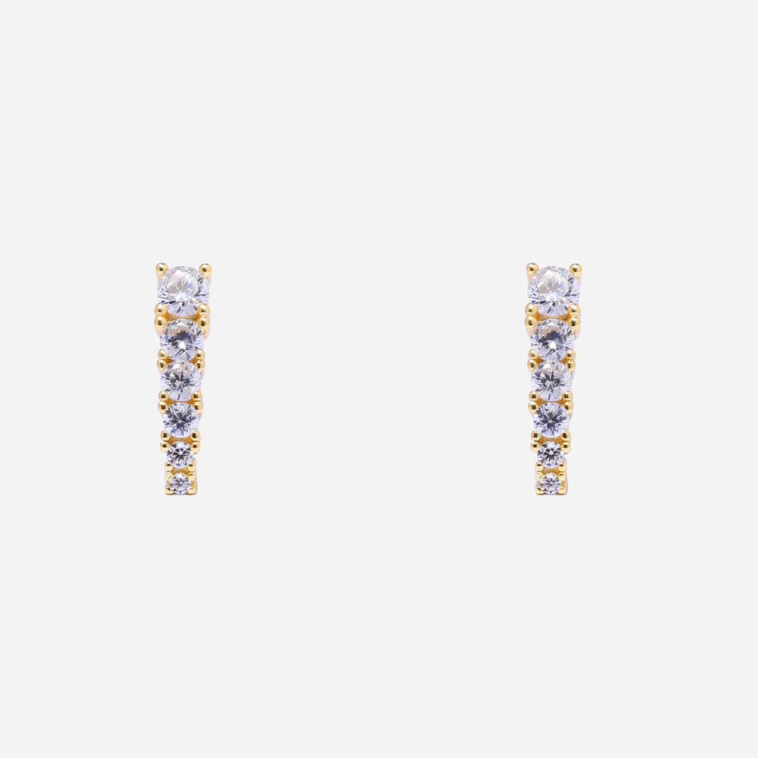 Simple zircon Clip-On Stud Earrings - SOMIY